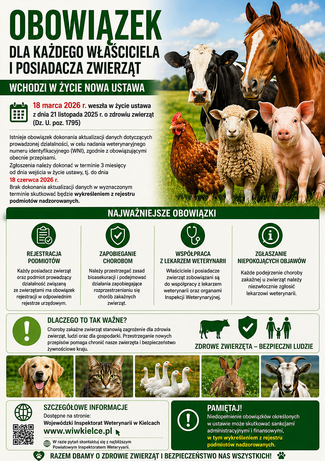 Plakat informayjny HPAI